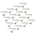 PATIKIL 7x6mm Kayak Paddle Snaps, 16 Pack Tent Pole Clips Steel V Shaped Single Pin Push Button Spring Clips Lock Tube Pole Clips for Camping Awning