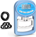 Hand Grip Strength Tester Trainer - Electronic Hand Dynamometer Forearm Grip Strengthener Exerciser Digital Training Gauge 265 Lbs 120 Kgs for Sport Home School Use