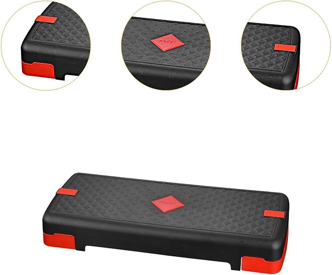 Generic Exercise Step Platform Aerobic Fitness Stepper Adjustable Workout Nonslip Textured Surface Training Load Bearing