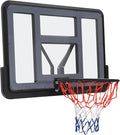 Basketball Backboard & Rim Combo,44“L*30”W Backboard,17.7in Rim Dia,Backboard Goal and Rim Kit for Adults or Kids,Wall Mount Basketball Goal,Shatter Proof PET Backboard