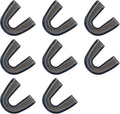 8 Pcs Sports Mouth Guards Adults and Junior Sports - Black Mouth Pieces Tooth Protector for Boxing Basketball Football Mouth Guard for Braces
