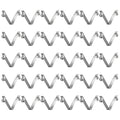 HARFINGTON 30pcs Double Button Kayak Paddle Snap Spring Clip 7.75x10x50mm 65Mn Spring Steel V-Shaped Solid Lift Telescopic Locking Tube Pole Clips for Tent Umbrella Camping