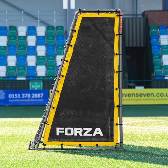 FORZA Steel42 Soccer Goals | Ultra Tough Steel Goal [6 Sizes] | Regulation Size, Weather-Resistant, Portable with Ground Stakes & Optional Rebound Kit