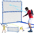 Pickleball Practice Rebounder Net for Dink Volley Solo Training Equipment, 7.9FT or 6FT 2in1 Mini Pickleball Net Portable Trainer for Outdoor Driveway Backyard Indoor Garage, Easy Setup & Storage
