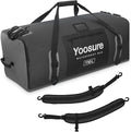 Waterproof Duffel Bag 110L- Airtight Zipper Dry Bags, Extra Large Dry Bag with Straps&Handles for Camping Boating Kayaking Rafting Canoeing Gym Beach Car Roof Storage (Black)