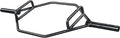 Olympic 2-Inch Hex Weight Lifting Trap Bar with Long and Rotating Sleeves, 500-Pound Capacity, Open Design, Alloy Steel, Chrome