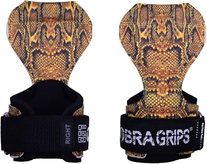 Cobra Grips PRO Weight Lifting Gloves Heavy Duty Straps Alternative Power Lifting Hooks for Deadlifts Adjustable Neoprene Padded Wrist Support Bodybuilding