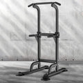 Dland Power Tower Pull Up Bar Dip Station and Height Adjustable Dip Bar Stand, Multi-Function Home Gym Exercise Equipment Strength Training Fitness Workout Station