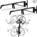 StoreYourBoard SwivelStow Road & Gravel Bike Storage 2 Pack – Heavy Duty Bike Hanger, No-Lift Bike Wall Mount for Garage Bike Storage, Holds 70 lbs, Patent-Pending