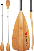 Abahub SUP Paddle - 3 Piece Adjustable Paddles - Lightweight Stand-up Paddle Oars for Paddleboard, Adjustable Aluminum Alloy Shaft 68" - 84", Black/Blue/Green/Orange/Red/Yellow Plastic Nylon Blade