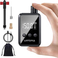 URTOPIA Mini Bike Tire Pump, Fast Inflate Bicycle Pump with Gauge, Rechargeable 150PSI Portable Electric Bike Air Pump with Presta and Schrader Valve for Road Bike, Ebike, Motorcycle, Ball