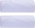Peryiter 2pack 72 x 24'' Hot Yoga Towel Pack with Grip Dot, Sticky Fiber Mat Towels Non Slip for Hot Yoga, Absorbent Microfiber Sweat Anti-slip Cover for Pilates Exercise Fitness Workout(Light Purple)
