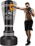 Freestanding Punching Bag for Adults, 70'' Boxing Bag with Stand Kicking Bag Heavy Bag with Boxing Gloves and Electric Air Pump, Women Men Kickboxing Bags for Beginners Training MMA Muay Thai Fitness
