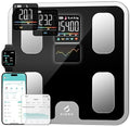 CLORIS Smart Scale for Body Weight Fat, Digital Bathroom Weighing Machine for Accurate BMI Muscle Mass Composition Health Analyzer with App Bluetooth