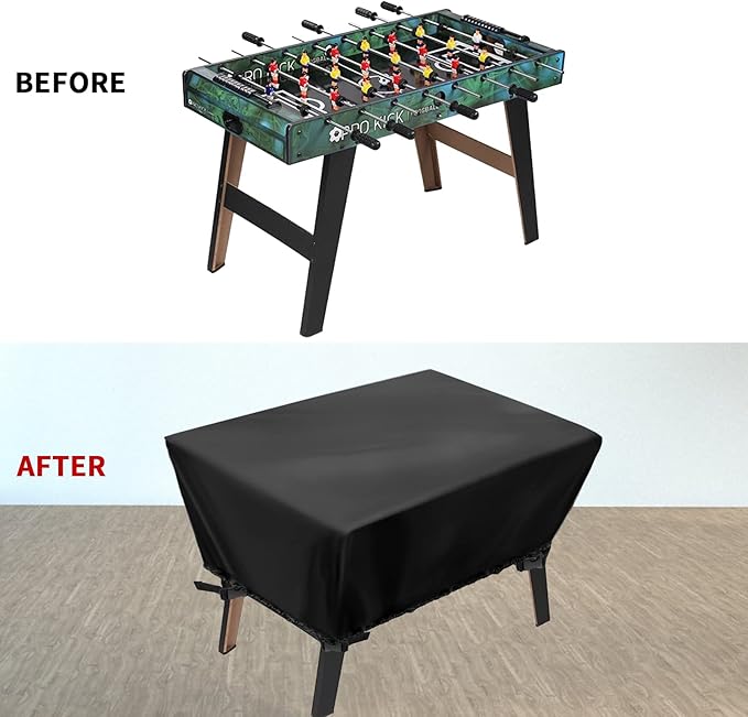 Foosball Table Cover, Waterproof Football Table Cover Outdoor Soccer Table Covers, Indoor Foosballs Table Protection (50X40X28 inch)