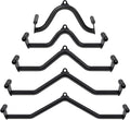 5 Pcs V-bar Pulley Cable Machine Attachments:Home Gym Fitness Rowing T-bar Handle Grips LAT Pull Down Bar Press DownTraining,Bicep Curl Tricep LAT pulldown Bar Back Strength Training