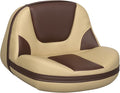 Lean Pro Casting Fishing Boat Seat High Back Bass Boat Seat, Brown/Khaki