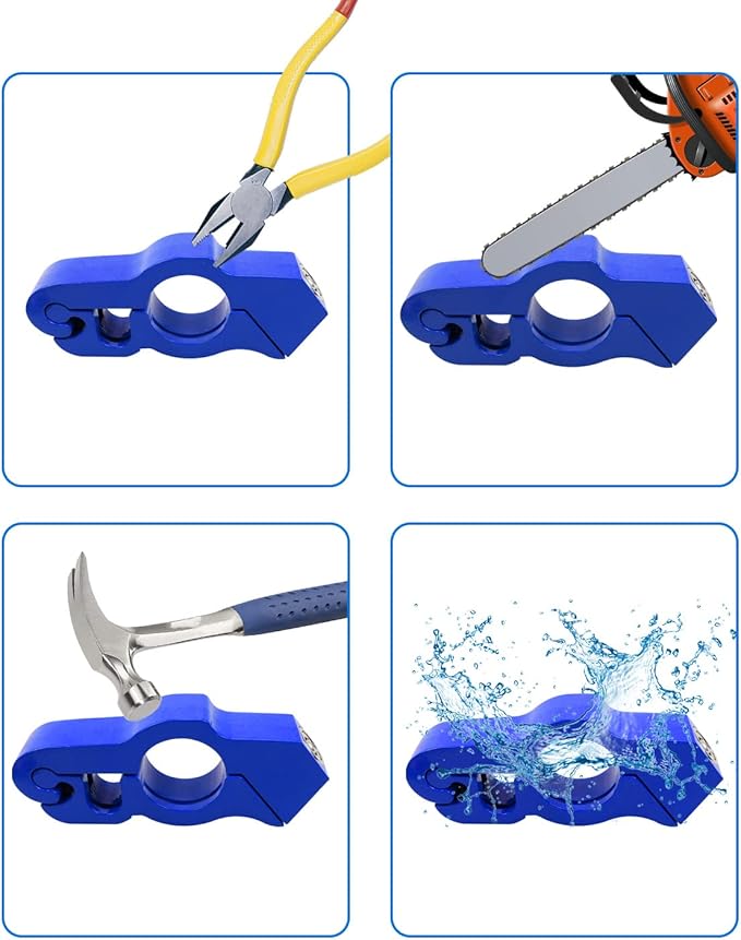 Lock Motorcycle, Heavy Duty Anti Theft Adjustable Bike Handlebar Lock with 2 Keys Protect Your Motorcycle Street ATV, Blue