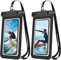 Waterproof Phone Pouch[2Pack], Universal Waterproof Dry Bag case up to 7.2" Beach Bag for Travel,Kayaking,Swimming, Boating, Surfing,Cruise Ship Essentials
