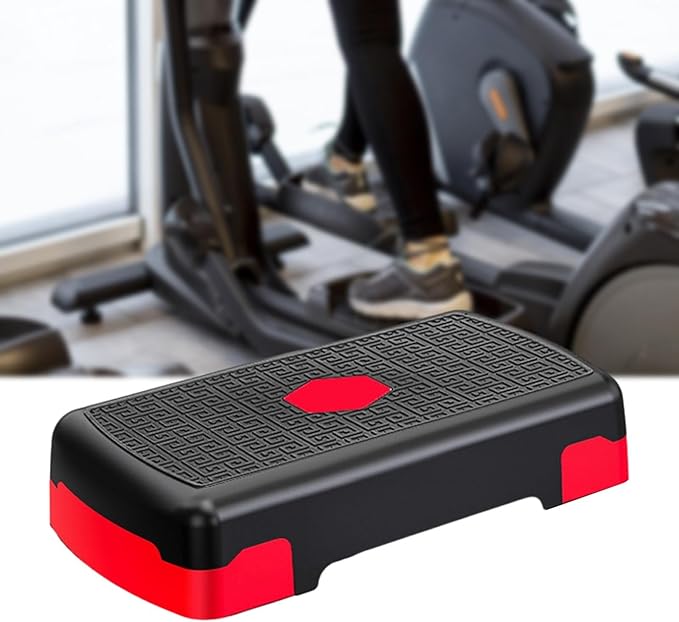 Aerobic Stepper Exercise Step Adjustable 200kg Load Bearing Multifunctional, Core Cardio Strength Stability Stable