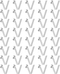 HARFINGTON Single Button Kayak Paddle Snap Spring Clip Spring Steel V-Shaped Hollow Lift Telescopic Locking Tube Pole Clips for Tent Camping