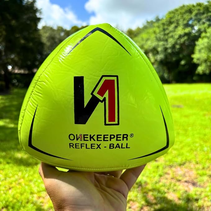 Soccer Reflex & Reaction Ball - White, Orange, Blue, Pink, and Fluo Yellow, Agility and Coordination Training for Kids and Juniors