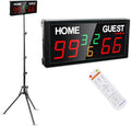 Battery Power Score Keeper 4 Modes Electronic Digital Scoreboard - V30L7 with Remote and Manual Button for Cornhole Volleyball Hockey Shuffleboard Baseball Board Game Portable Score Keeper