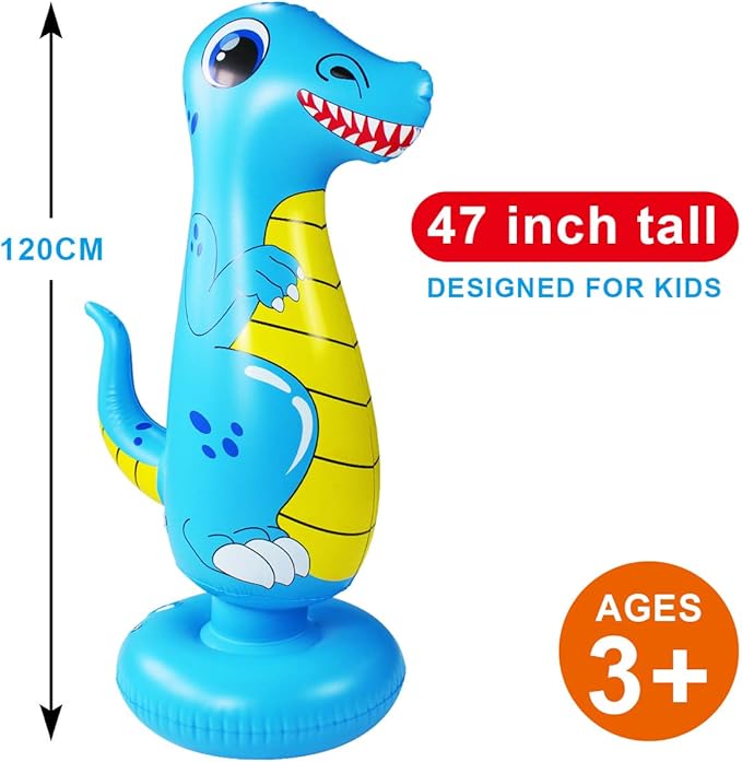 Toddler Punching Bag for Kids Boxing Dummy Inflatable Bopper Cool Fun Toys for Boys Sports Gifts Outdoor for Kids
