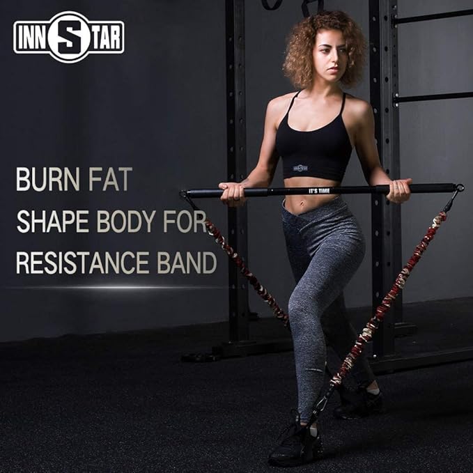 INNSTAR Cable Handles Gym Equipment, Resistance Band Handles with Solid ABS Core Grips, D Handle Cable Attachment, Heavy Duty Exercise Handles, Cable Machine Handles
