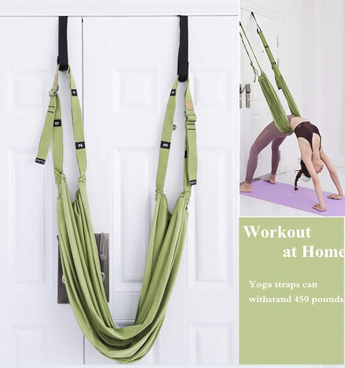 TOCO FREIDO Waist Back Leg Stretch Strap/Yoga Fitness Band, Leg Stretching Assist Trainer, Yoga Stretcher, Back Bend Split Inversion Strap for Fitness, Dance, Ballet, Gymnastics