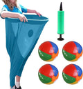 Granny Pants Yard Game, Giant Outdoor Party Game with 4 Bouncy Balls and Pump,Team Relay Family Reunion Party Field Game Set