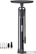 VIMILOLO Bicycle Pump, Bike Floor Pump with Gauge Inflator for Presta and Schrader Valve Portable Tire Pumps for Ball Bike Pumps