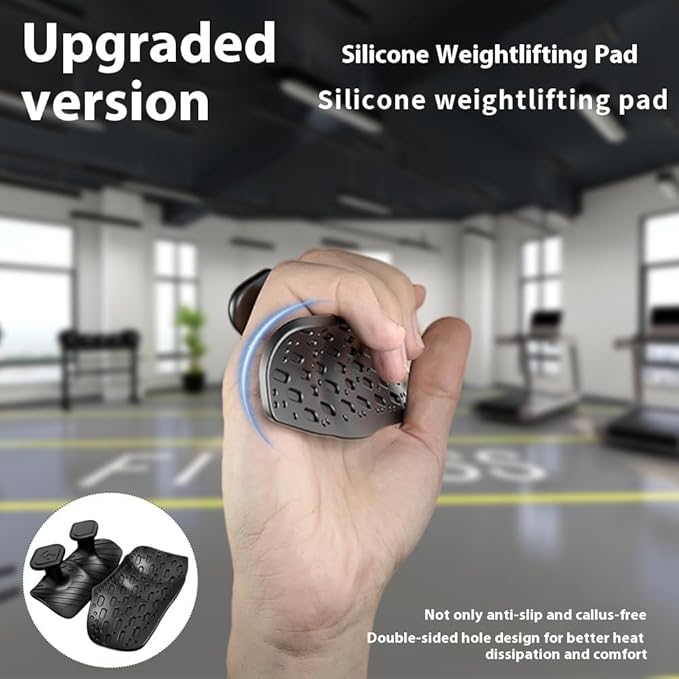 Upgraded Weight Lifting Grips for Women & Men - Extra Large & Thick Non-Slip Gym Grips with Cooling Towel, Ergonomic Workout Gloves for Pull-Ups, Dumbbell Exercises