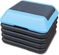 16" x 16" Adjustable Aerobic Step Platform with 4 Risers, Workout Stepper Platform for Home Gym Fitness Exercise