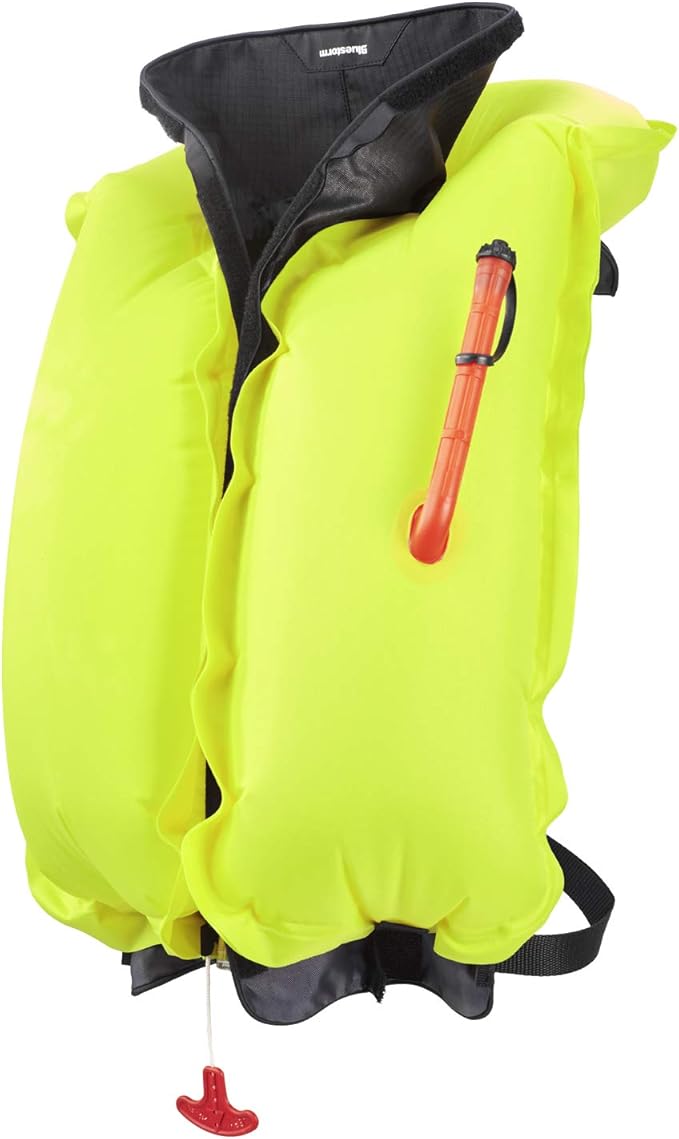 BLUESTORM Cirrus26 Inflatable PFD Life Jackets for Adults | US Coast Guard Approved Automatic Life Vest w/Manual Override Convertibility