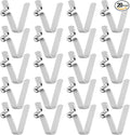 HARFINGTON Single Button Kayak Paddle Snap Spring Clip Spring Steel V-Shaped Hollow Lift Telescopic Locking Tube Pole Clips for Tent Umbrella Camping
