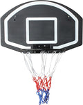Wall Mounted Basketball Stand 28.5 x 18 Inch Shatterproof Backplate Folding Durable Basket and All-Weather Mesh Construction for Indoor and Outdoor Use