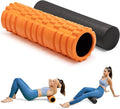 Foam Roller High Density Foam Roller Set for Deep Tissue Muscle Massage, 18" Trigger Point Fitness Exercise Massage Roller Self-Myofascial Release for Whole Body (Orange)