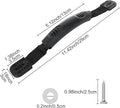 8 Pack Kayak Handles Replacement, Heavy Duty Kayak Carry Handles, Durable Canoe Boat Side Mount Handle Accessory Kit for Kayaks Boat Suitcase Luggage, Black, Including 40 Mounting Screws