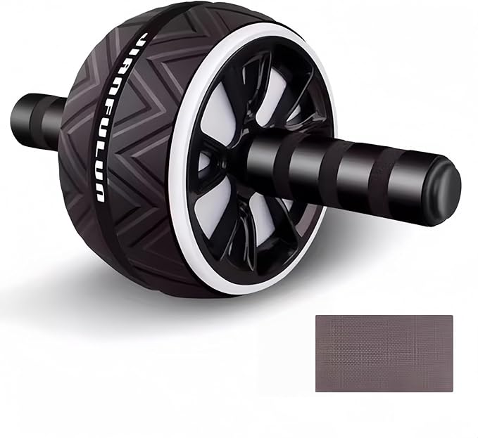 Ab Roller Wheel with Knee Pad - Core & Abdominal Workout Equipment for Home Gym, Full-Body Strength Training