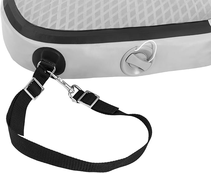 Kayak Seat Inflatable Padded Boating Seat PVC Portable Thicken Seat Cushion w/Back Support Adjustable Strap for Kayaking Canoeing Drifting Rafting Fishing Adolescents and Adults (Grey)