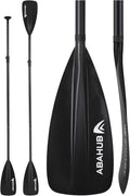 Abahub SUP Paddle - 3 Piece Adjustable Paddles - Lightweight Stand-up Paddle Oars for Paddleboard, Adjustable Aluminum Alloy Shaft 68" - 84", Black/Blue/Green/Orange/Red/Yellow Plastic Nylon Blade