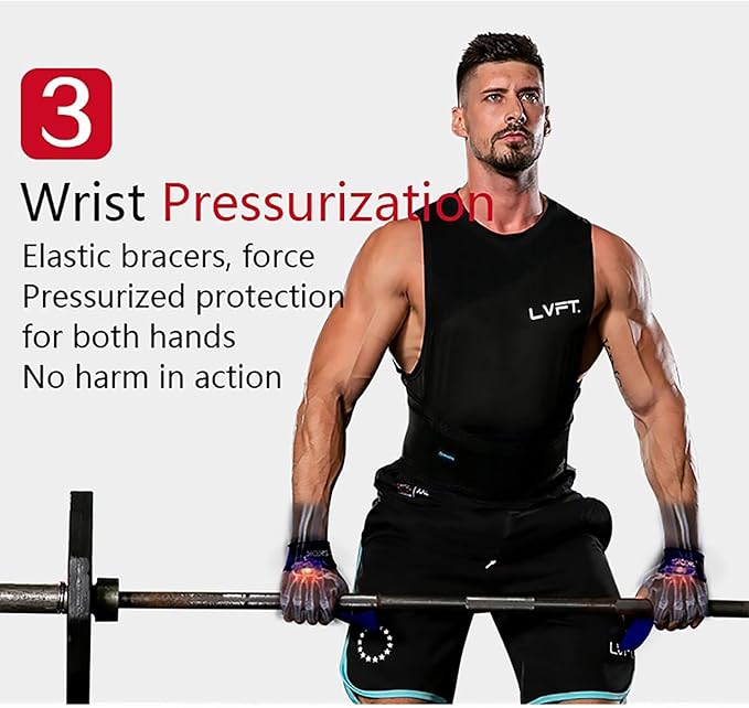 SKDK Cotton Hard Pull Wrist Lifting Straps Grips Band-Deadlift Straps with Neoprene Cushioned Wrist Padded and Anti-Skid Silicone - for Weightlifting, Bodybuilding, Xfit, Strength Training