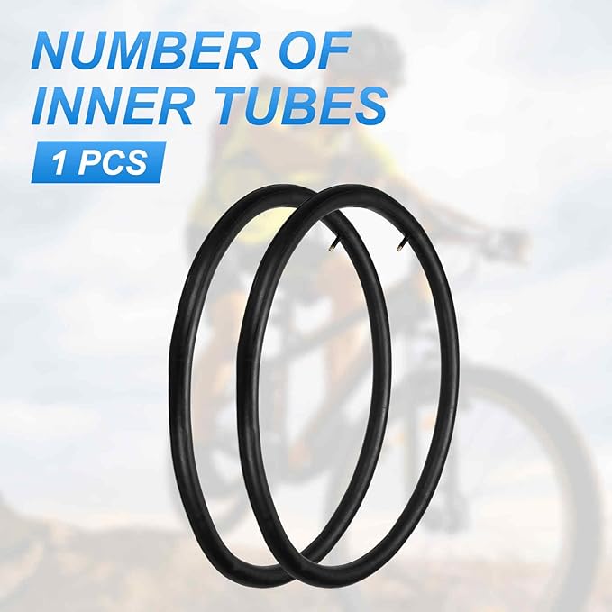 HARFINGTON Inner Tubes Width Rubber Bicycle Tubes with Standard Valve for MTB Mountain Dirt Bike