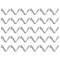 HARFINGTON 30pcs Single Button Kayak Paddle Snap Spring Clip 8x11x49mm 65Mn Spring Steel V-Shaped Hollow Lift Telescopic Locking Tube Pole Clips for Tent Umbrella Camping