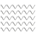 HARFINGTON 30pcs Single Button Kayak Paddle Snap Spring Clip 6x9x49mm 65Mn Spring Steel V-Shaped Hollow Lift Telescopic Locking Tube Pole Clips for Tent Umbrella Camping