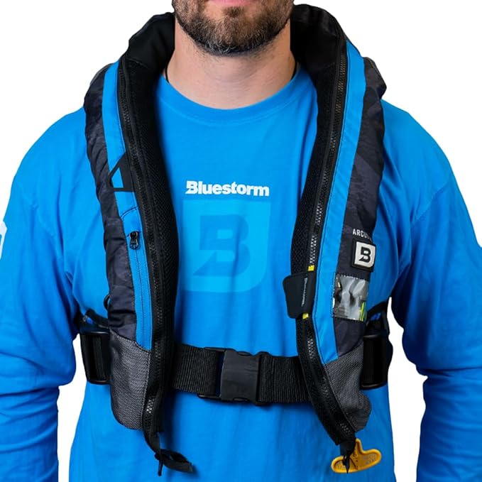 BLUESTORM Arcus 40 Automatic Inflatable PFD Life Jacket for Adults | US Coast Guard (USCG) Approved Life Vest