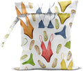 Wet Bag, Wet Dry Bag, Wet Bag for Swimsuit, Travel, Beach, Pool, Diapers, Dirty Yoga Gym Clothes, Makeup Bag, Waterproof Reusable Beach Bag Ocean Decor Starfish Sea Horse Anchor