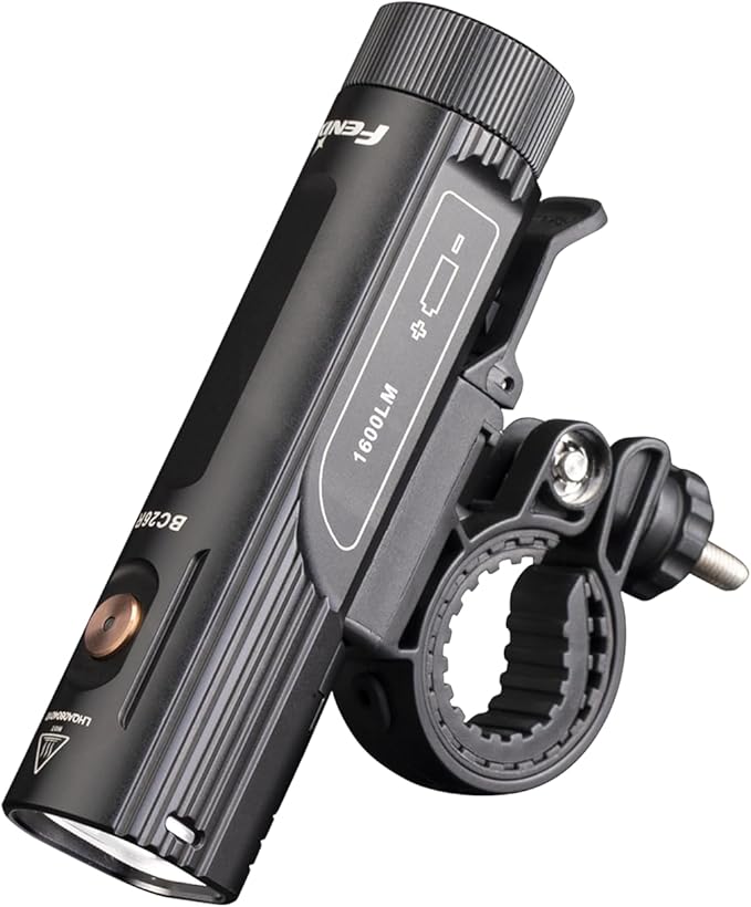Fenix BC26R USB-C Rechargeable Bike Light,1600 Lumens Super Bright with LumenTac Organizer