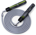Hererope Weighted Jump Ropes for Men & Women, 1 LB Jump Rope Weighted With Ball-bearing, No-Slip Grip, Durable Steel Cable, Heavy Jump Rope Designed for Fitness, High-Intensity Strength Workouts, crossfit